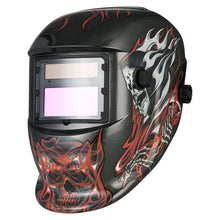 Load image into Gallery viewer, Welding Helmet Solar Power Auto Darkening Welding Helmet TIG MIG with Adjustable Head Band